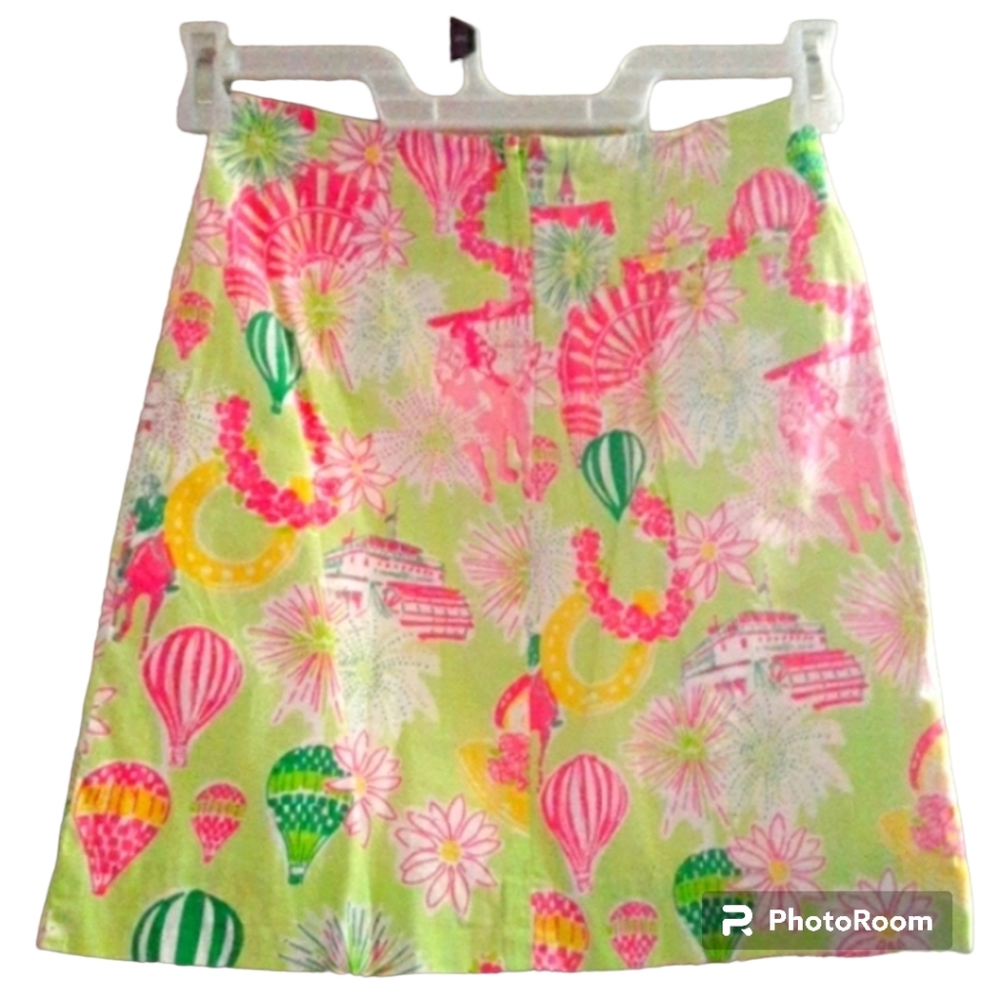 Vintage Lilly Pulitzer Green &Pink Kentucky Derby Ski… Gem